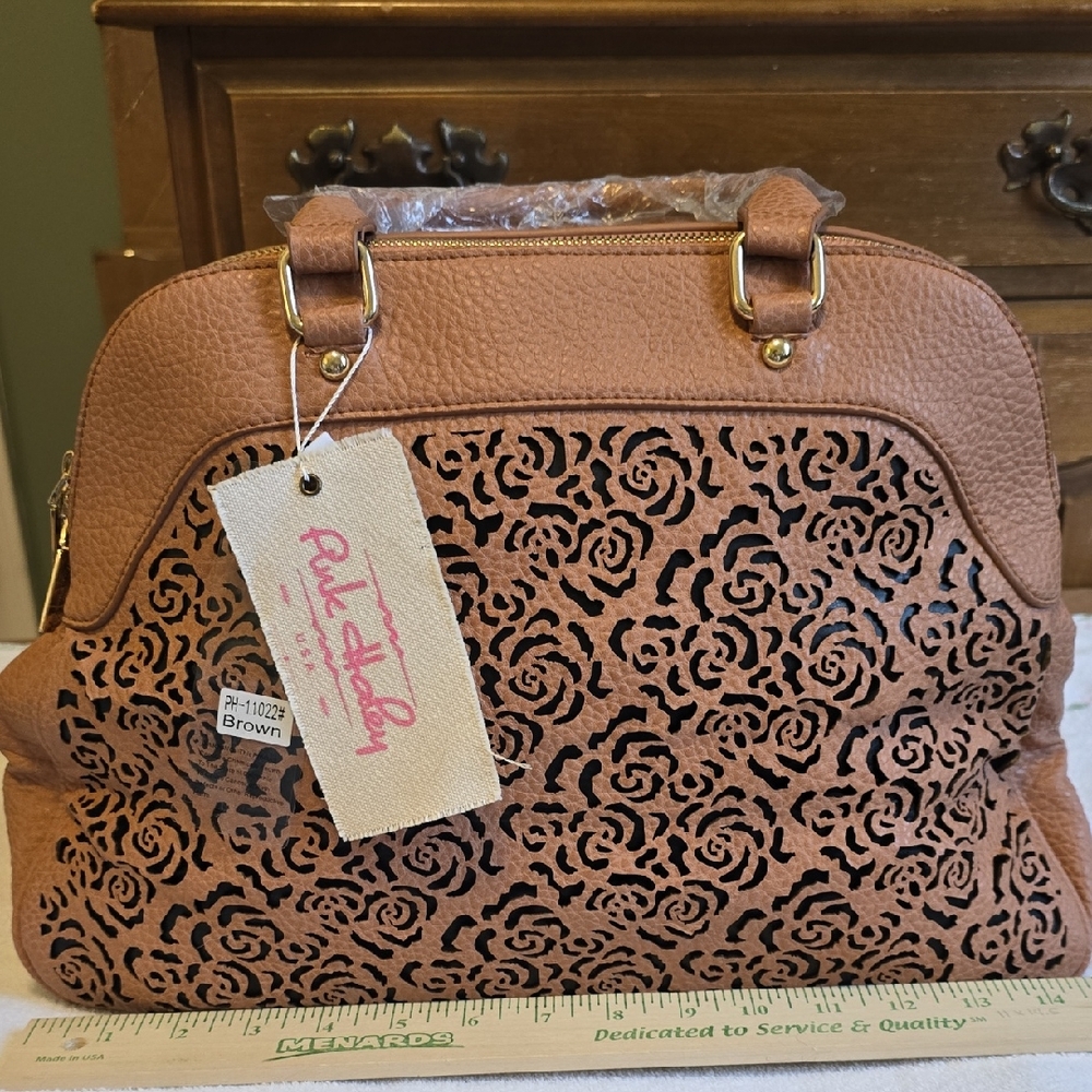 NWT Pink Haley Satchel Tote